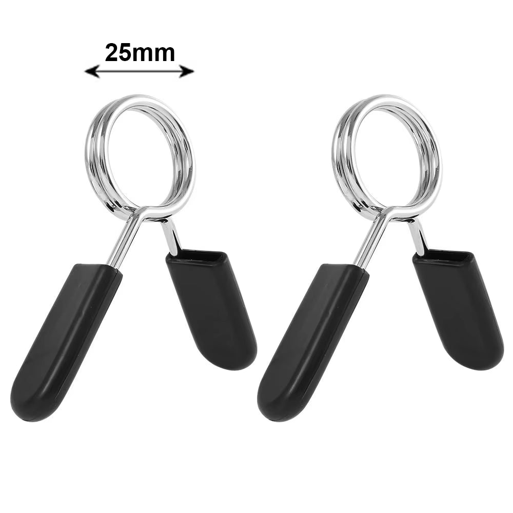 Barbell Clamp Dumbbell Clip Spring Collars 1Pair 24/28/30/50Mm Standard Barbell Non-Slip Lock for Gym Weightlifting Powerlifting