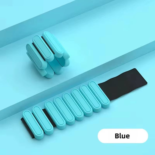 A Pair 900G Adjustable Wrist Weights Bracelet Outdoor Fitness Exercise Gear Silicone Ankle Weights Strap Yoga Weighted Wristband